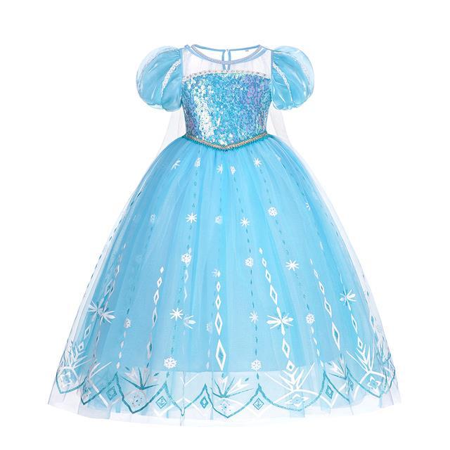 disney-frozen-2-princess-dress-girls-party-cosplay-elsa-sequin-costume-snow-queen-print-birthday-carnival-gown-kids-bag-clothing