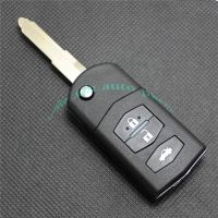 NEW for MAZDA 3 5 6 Car Key Case 2 Buttons Uncut Brass Blade Modified Remote Key ABS Shell 1PC