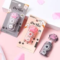 24pcs Cat Claw Correction Tape Kawaii White Out Corrector Promotional Gift Student Prize School Suppliesstationery Wholesale Correction Liquid Pens