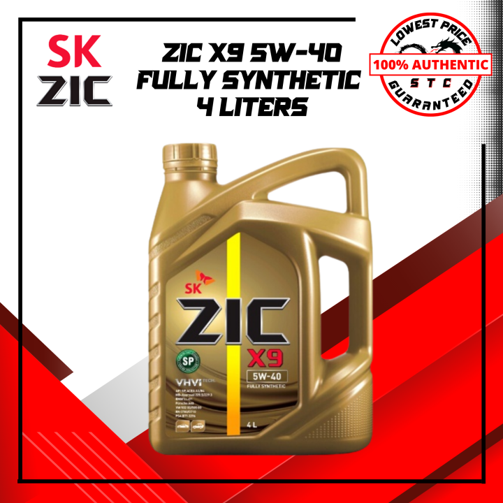 ZIC X9 5W-40 4LSN/CF Fully Synthetic for Gasoline Engines | Lazada PH
