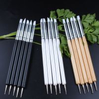 New 6 Colors 5Pcs/Set Stainless Steel Two Head Sculpting Polymer and Soft Pottery Clay Tool Silicone Modelling Art Shaper Tools Picture Hangers Hooks