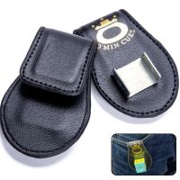 High Quality Pool Billiards Snooker Accessories Leather Magnetic Belt Clip Chalk Holder Accessory Random Color Delivery