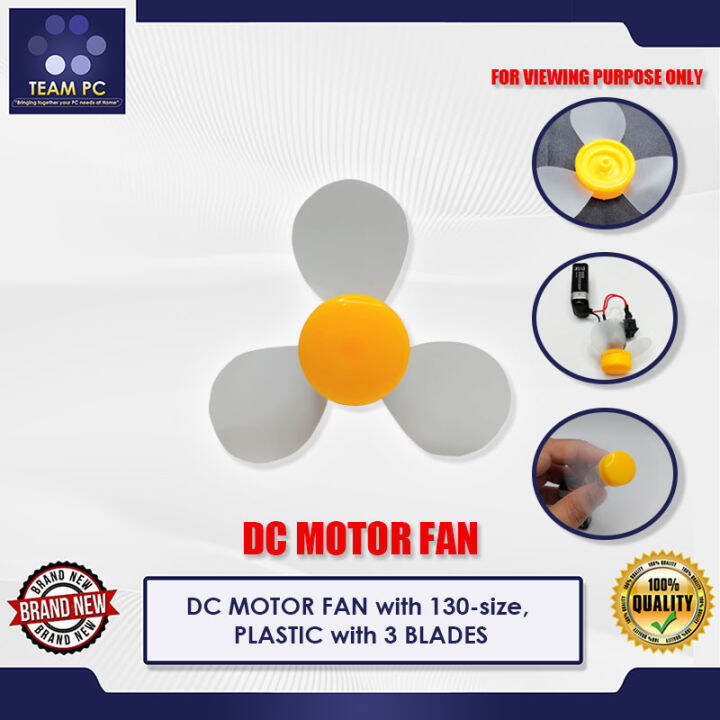 DC MOTOR FAN with 130size, PLASTIC with 3 BLADES Lazada PH