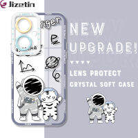 Jizetin Vivo Y27เคสมือถือใสสำหรับนักบินอวกาศการ์ตูนกันกระแทกของแท้ปลอกอ่อนเคสโทรศัพท์คริสตัลป้องกันกล้องคลุมทั้งหมด