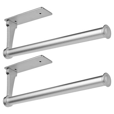 Paper Towel Holder,Paper Towel Holder Under Cabinet , Wall Mount Both Available in Adhesive and Screws 2Pcs