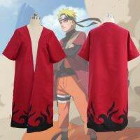 Uzumaki Naruto cosplay cloak ผ้าคลุมคอสนารูโตะเสื้อคลุมคอสเพลย์เครื่องแต่งกาย Uzumaki นารูโตะเสื้อคลุมพร้อมสต็อก