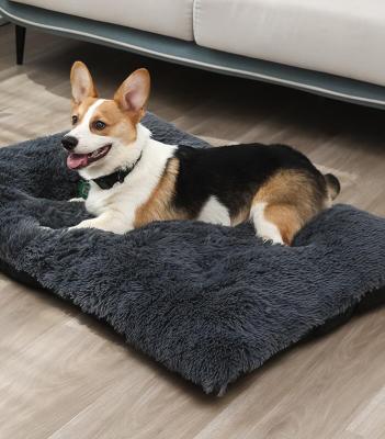 Thickened Kennel Mat Plush Winter Warm Sleeping Mat Dog Cushion Bed Comfortable Cat Litter Sleeping Mat Supplies