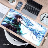 Kimetsu no Yaiba Mouse Pad Large Natural Rubber MousePads Anime XXL 400X900 Locking Edge Keyboard Pad Computer Laptop Mat Desk