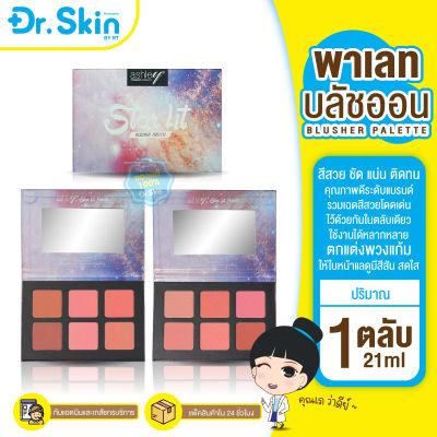 DR บลัชออน Ashley บลัชเชอร์ พาเลท ทาแก้ม Brusher Palette บลัชออนปัดแก้ม บลัชออนหน้าฉ่ำ บลัชออนหน้าเงา บลัชออนติดทน บรัชออนแบบฝุ่น ทาแก้ม ปัดแก้ม