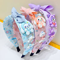 อะนิเมะ Sanrio Kawaii ผมวง Melody ของฉันน่ารักเด็กคาดศีรษะการ์ตูน Cinnamoroll ล้างหน้าวงอุปกรณ์ผมของขวัญเด็ก