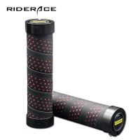 MTB Bicycle Grips EVA+PU Material Single Lock Mountain Bike Handlebar Grips With Cover Anti-skid Shock-absorbing Cycling Parts Handlebars