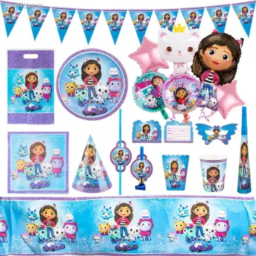 Gabby Dollhouse Candy Boxes Birthday Party Supplies Gabby Cake Decorations  Plates Cups Banner Balloons Girls Baby Shower Favor