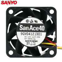 ใหม่2022สำหรับ Sanyo 9GV0412J301 4ซม. 12V 0.6A 1U 40X40X28พัดลมแชสซี3สายพัดลมซุปเปอร์เซิร์ฟเวอร์