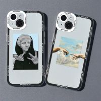 {Haojia เคสโทรศัพท์} เคสโทรศัพท์พิมพ์ลายศิลปะ HD สวยงาม David Monia Lisa สำหรับ iPhone 14 13 12 11 Pro Max Mini XS X XR SE 7 8 Plus เคสใสแบบนิ่ม