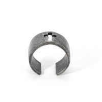 Wholesale 10 Pieces Gothic Cross Open Ring Retro Antique Tin Metal Ring Adjustable Size Unisex Rap Street Dance Party Jewelry