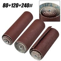 3 Roll 1Mx100mm Emery Cloth Roll Polishing Sandpaper 80 120 240 Grit Woodcarving Sandpaper For Grinding Tools