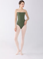 Green Ballet Dance Leotard Women Long Sleeve Gymnastics Exercise Costume Adult High Quality Ballet Leotard Girls Dancing Wear