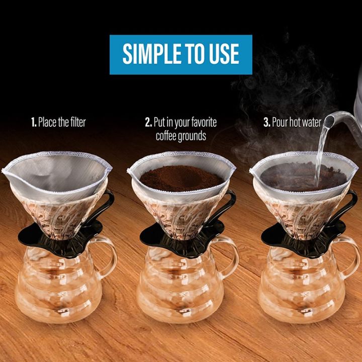 2x-reusable-pour-over-coffee-filter-stainless-steel-fine-mesh-coffee-filter-drip-cone-paperless-universal-coffee-filter