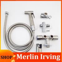 Merlin Irving Shop High Pressure Handheld Toilet Shower Head Wash Bidet Sprayer Faucet Stainless Tap Water Hose Bathroom