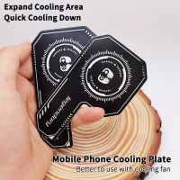 ☬☎ﺴ 2023 Cell Phone Cooler Plate Radiator Magnetic Radiating Sticker for Game Cooling Fans Heat Sink For IPhone/Samsung/Xiaomi