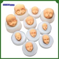 OVCHED SHOP DIY รุ่น Q ลูกอมอบ อุปกรณ์ดัดแปลงตุ๊กตา Clay Head Sculpey แม่พิมพ์ซิลิโคนใบหน้าเด็ก แม่พิมพ์ใบหน้า 3 มิติ