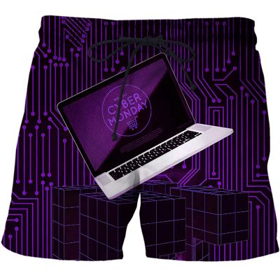 2023 New Men Beach Shorts Summer Fashion 3d Short AI technology pattern Print Pattern board shorts swimwear short homme