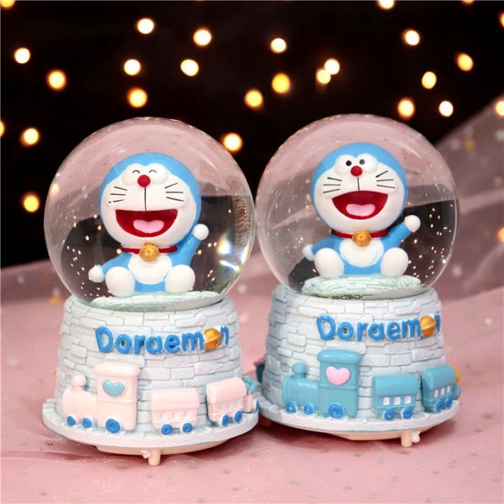 creative-doraemon-โดราเอมอนเรืองแสงลูกแก้วหิมะกล่องดนตรีกริ๊งสำหรับของขวัญวันเกิดเด็กชายและเด็กหญิง