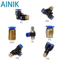 10Pcs PC/PCF/PB/PL/PX/SL/PD Series Quick Release Fitting Compressor Accessories Air Pneumatic Fittings Pipe Fittings Accessories