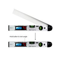 ดิจิตอลอิเล็กทรอนิกส์ไม้โปรแทรกเตอร์มุม Finder ระดับวัดมิเตอร์วัด Inclinometer ไม้บรรทัด0-225องศา400มิลลิเมตรวัสดุโลหะ