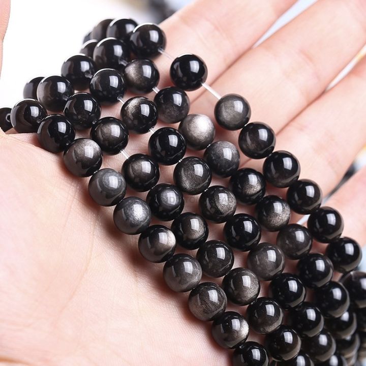 natural-stone-gold-black-obsidian-beads-shinny-charm-round-loose-gemstone-beads-for-jewelry-making-bracelet-necklace-accessories