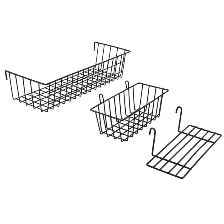 3-pieces-hanging-basket-straight-shelf-flower-pot-display-holder-for-wire-wall-grid-panel-bread-basket-iron-rack