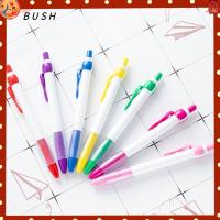 BUSH 10PCS เครื่องเขียนสร้างสรรค์ ของขวัญสำหรับนักเรียน หลายสี เครื่องมือสำหรับการเขียน ริบบิ้นผูกโบว์ ปากกามาร์คเกอร์ ปากกาที่เป็นกลาง ปากกาเจล ปากกาลูกลื่น