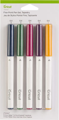 Cricut Fine Point Pen Set, Tapestry 5 Count (Pack of 1) Multicolor