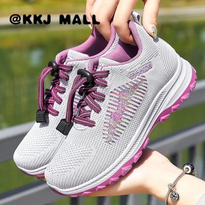 KKJ MALL รองเท้า รองเท้าผ้าใบผญ ด้านล่างนุ่ม กันลื่น ระบายอากาศ ตรงกันทั้งหมด รองเท้าผ้าใบผู้หญิง รองเท้าวิ่ง0203