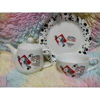 ️Walt Disney ️102 Dalmatians️Tea pot  Plate and Mug Set น่ารักสุดๆเลยจ้า️