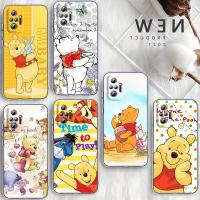 Disney Winnie the Pooh Phone Case For Xiaomi Redmi Note 12 11E 11S 11 11T 10 10S 9 9T 9S 8T 8 Pro Plus 5G Transparent Soft