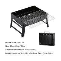 Foldable Barbecue Grill Camp Cooker Charcoal Stove Family Travel Home Barbecue Grill Mini BBQ Outdoor Portable Stainless Steel