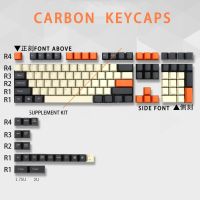 ~ Carbon Keycaps OEM profile Dye-Sublimation PBT Keycap Fabric  mechanical keyboard 61 68 71 84 87 980  104 108