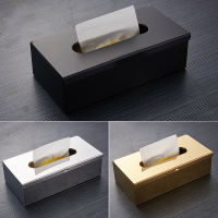 Black Livng Room Napkin Box Stand Wall Mounted Toilet Paper Holder Paper Rack Waterproof Tissue Box Bathroom Retro Metal Shelf