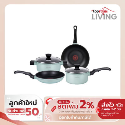 Namiko กระทะและหม้อ Nonstick พร้อมฝาแก้ว NM1 ใช้กับเตาทุกประเภท