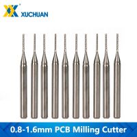 【DT】hot！ 10pcs PCB Milling Cutter Set 0.8-1.3.175mm Corn Engraving 3.175mm Shank Router Bit End Mill for Machine