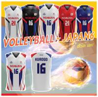 เสื้อแขนกุดพิมพ์ลาย(หน้า-หลัง) SENSEI ลายVNL-JAPAN6 #เสื้อวอลเลย์บอล #เสื้อกีฬา ใส่ได้ทั้งชายและหญิง