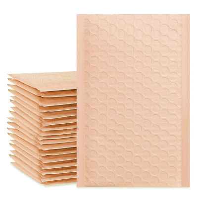 50pcs Bubble Mailers Nude Pink Poly Bubble Mailer Self Seal Padded Envelopes Gift Bags Packaging Envelope Bags For Book and gift
