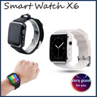 นาฬิกาโทรศัพท์ Smart Watch X6 (แถมฟิมล์กันรอย) รองรับภาษาไทย อังกฤษ ฯลฯ