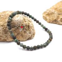 เทอร์ควอยซ์ แอฟริกา African Turquoise 4 มิล พลอยสีขี้นก การเวก หินมงคล หินสี หินนำโชค กำไลหินมงคล กำไลหิน กำไลข้อมือ กำไลหินเสริมดวง By.Meechok