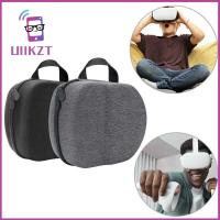 UIIKZT SHOP เคสกันกระแทก VR เคสพกพาสีดำ Grey VR สำหรับ Oculus Quest 2 VR ชุดหูฟัง EVA แบบแข็งกล่องเก็บของพกพาเดินทางพกพาง่ายสำหรับ Oculus Quest