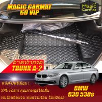 โปรโมชั่น BMW G30 530e 2017-รุ่นปัจจุบัน Sedan Trunk A-2 (เฉพาะถาดท้ายรถแบบ A-2) พรมรถยนต์ G30 530e พรม6D VIP Magic Carmat ราคาถูก พรมปูรถ พรมปูพื้นรถ ถาดท้ายรถ พรมกระดุม