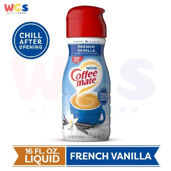 Nestle Coffee Mate French Vanilla Liquid Coffee Creamer 16oz 473ml ...