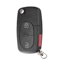 【Booming】 islwpi KEYYOU 2/2 + 1/3/3 + 1ปุ่มพับ Flip Key Fit สำหรับ Audi TT A2 A3 A4 A6 A8 Quattro Remote Key Case