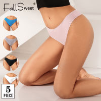 Y&amp;HE FallSweet 5 Pcs/ Pack !Thong Panties Sexy Lingerie Woman Cotton Seamless Low Waist Ladies G String Solid Color Briefs